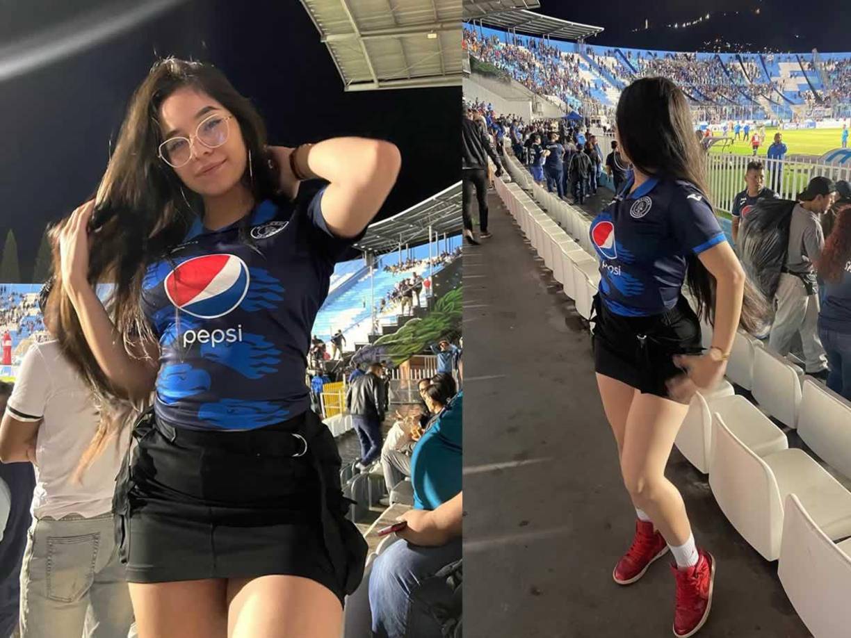 Ella es habitual en el estadio Nacional Chelato Uclés apoyando a su amado Ciclón Azul.