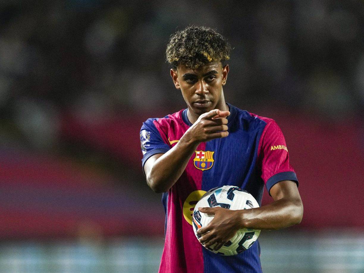 Lamine Yamal ingresó en el segundo tiempo, pero no pudo evitar la goleada.