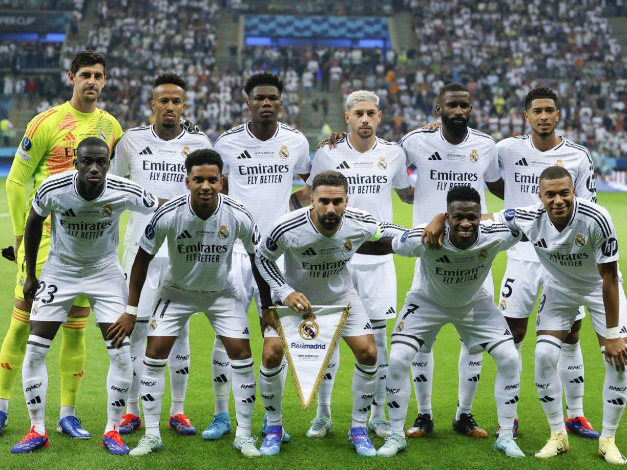 El 11 titular del Real Madrid que mandó a la cancha Ancelotti en la final de la Supercopa de Europa.