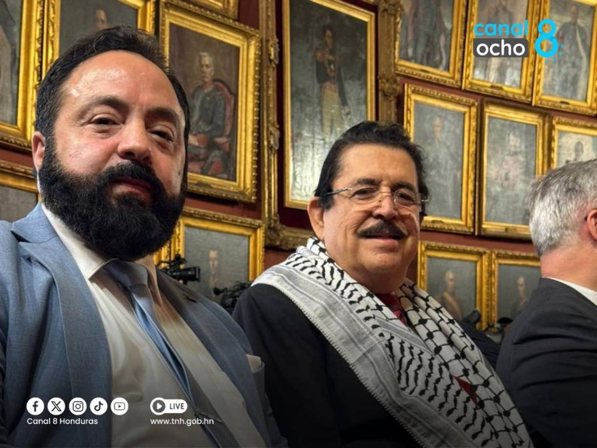 Una foto del Canal de Gobierno durante la investidura de Maduro.