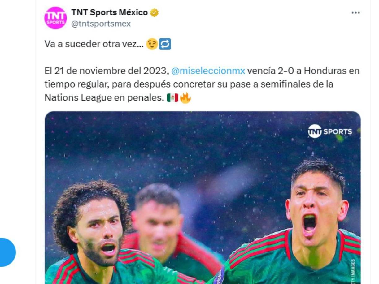 “Va a suceder otra vez”, advierten en TNT Sports de México.