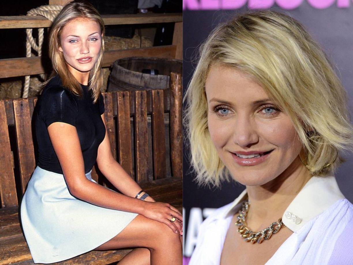 <b>6.</b> <b>Cameron Díaz</b>: Su nombre real es Cameron Michelle Díaz, actriz y modelo estadounidense. Saltó a la fama en la década de 1990 por sus papeles en películas como La Máscara, La boda de mi mejor amigo y Algo pasa con Mary. Los años 90 fueron su época de mayor esplendor de ahí no le ha faltado trabajo. Cameron se retiró oficialmente en 2018 del cine.