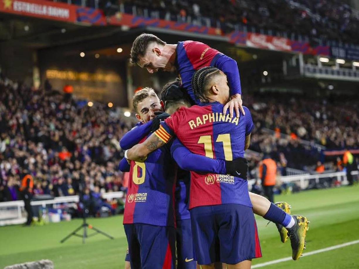 El conjunto azulgrana se fue con la ventaja mínima al descanso y regresando a las actuaciones de los primeros partidos.