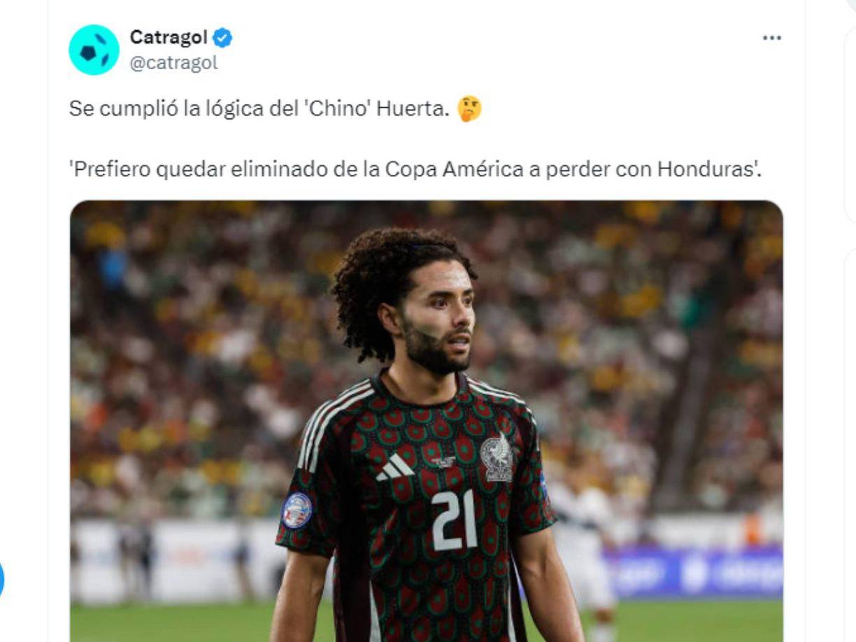 Otras de las burlas en portales hondureños sobre el jugador mexicano “Chino” Huerta-..