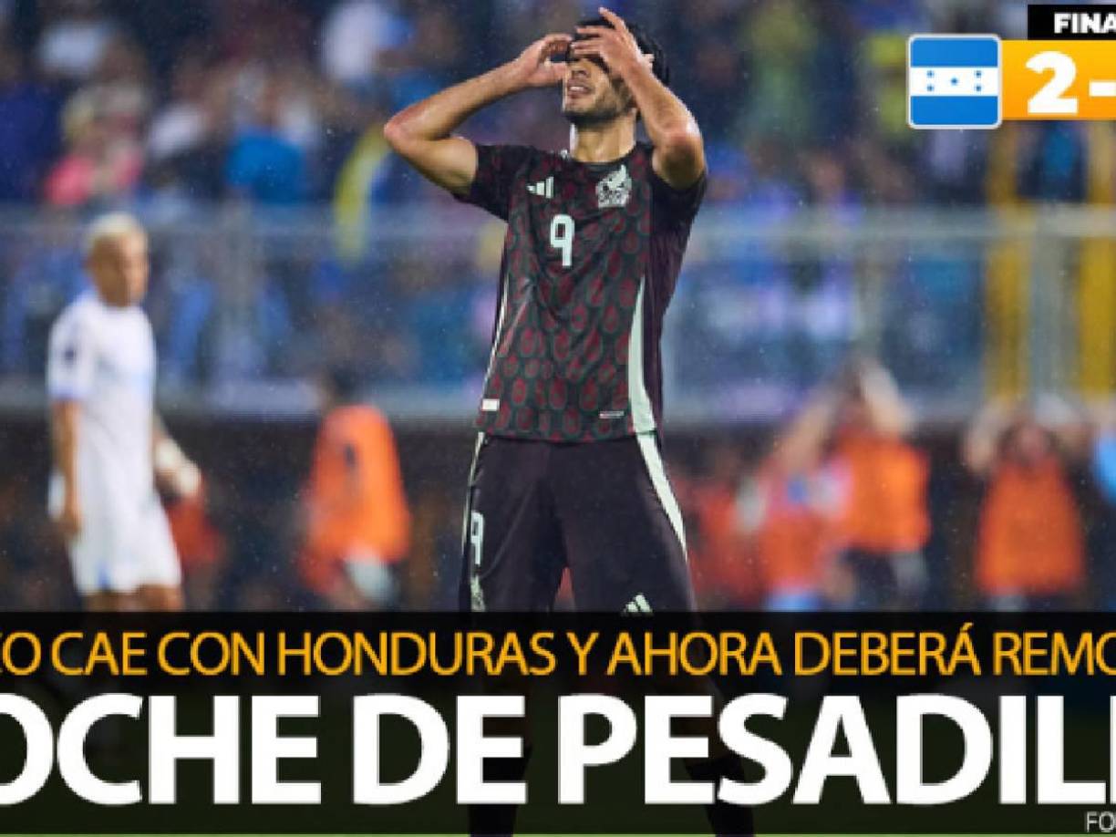 “Noche de pesadilla”, publicó Medio Tiempo tras la derrota de México frente a Honduras, que ahora deberá apostar por la remontada para avanzar a semifinales del certamen.