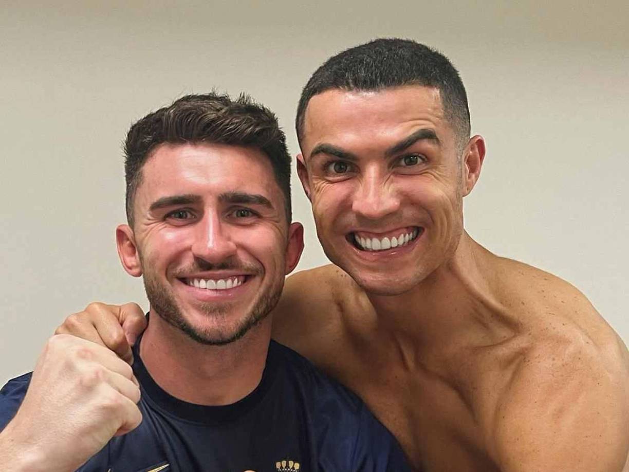 Laporte es uno de los mejores amigos de Cristiano Ronaldo en el fútbol de Arabia Saudita. 