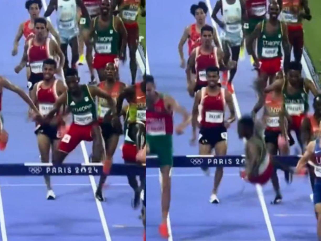 Girma estaba buscando un primer título olímpico para Etiopía en los 3.000 metros obstáculos cuando se cayó violentamente contra el tartán después de que su pierna derecha golpeara a plena velocidad con una barrera a 200 metros de la llegada a meta.