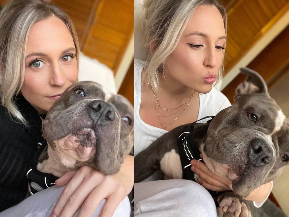 En la dura pérdida de la jugadora de baloncesto también murió su mascota, que era un perro de raza Pitbull.