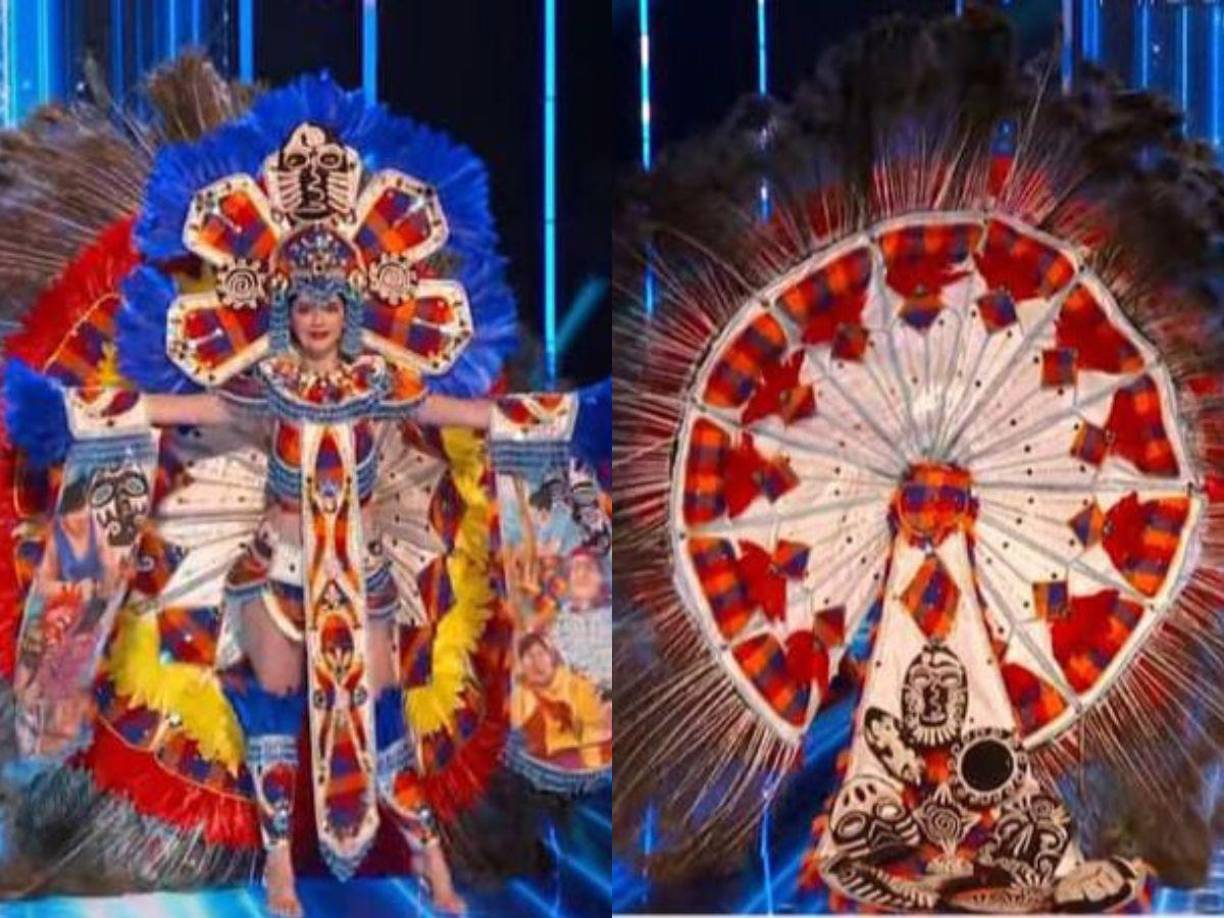  Zu Clemente, Miss Honduras Universo 2023, ha puesto en foco la riqueza cultural lenca y su legado artesanal textil en la competencia de trajes nacionales (National Costume) de Miss Universo 2023.