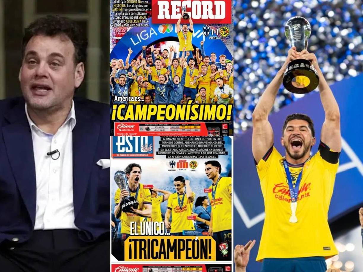El América superó a Monterrey y conquistó por primera vez el tricampeonato en torneos cortos de la Liga MX. Esto dicen los medios y periodistas en México. 