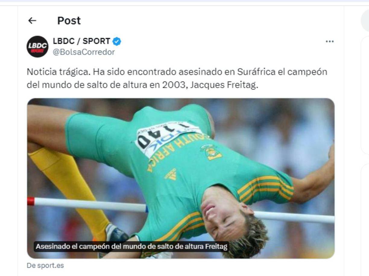 Freitag sigue siendo considerado uno de los pocos atletas que logró ganar campeonatos mundiales en tres niveles diferentes, uniéndose a nombres destacados como los velocistas jamaicanos Usain Bolt y Veronica Campbell-Brown.