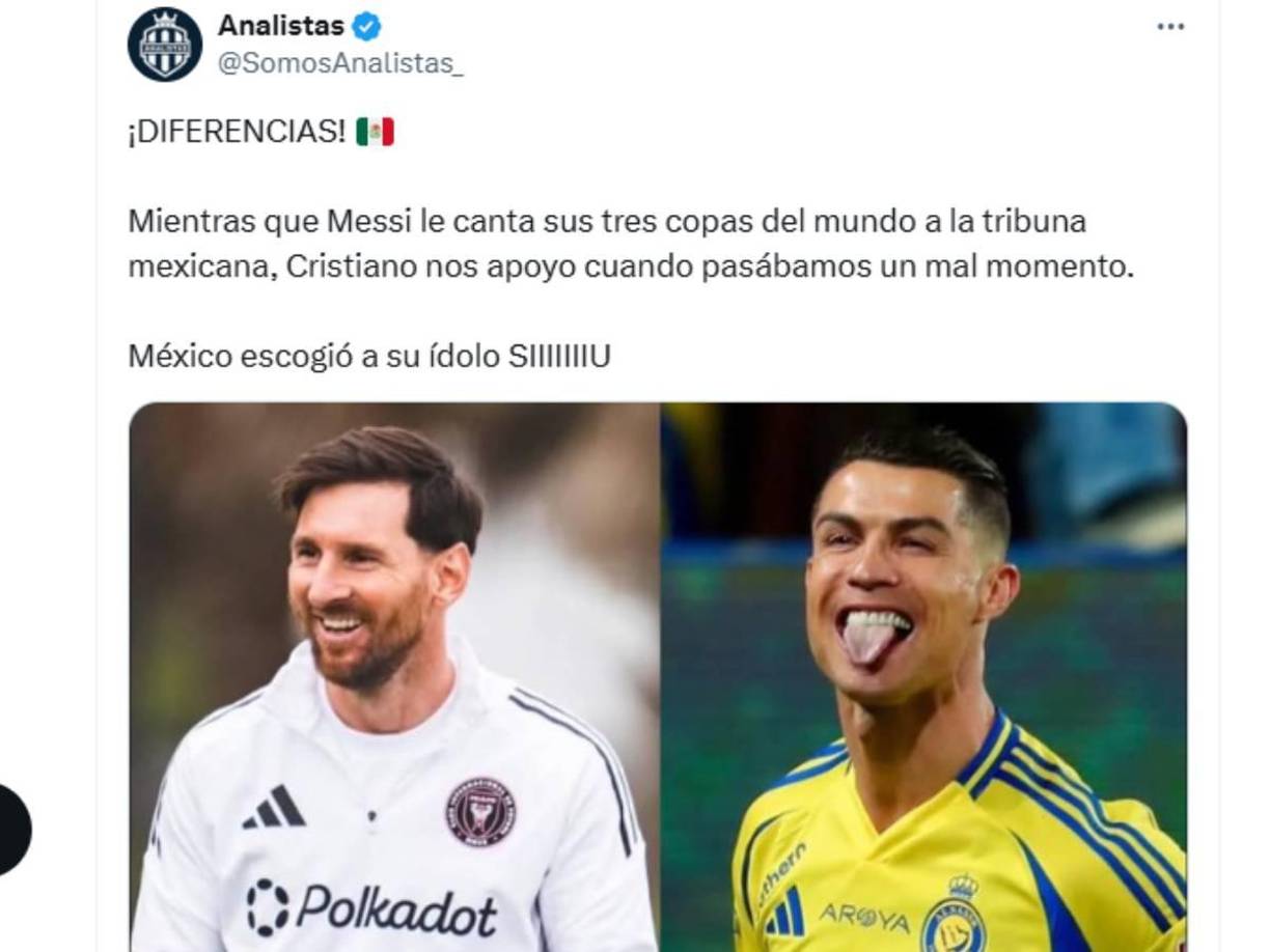 En México un sector de la prensa deportiva destaca a Cristiano Ronaldo y arremete contra Messi. 