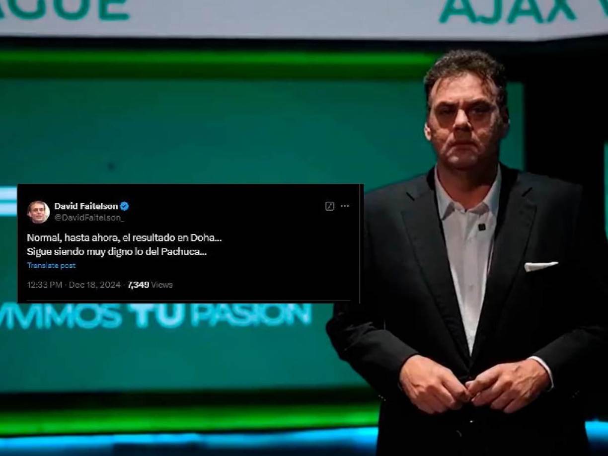 Faitelson: “Normal, hasta ahora, el resultado en Doha... Sigue siendo muy digno lo del Pachuca...”