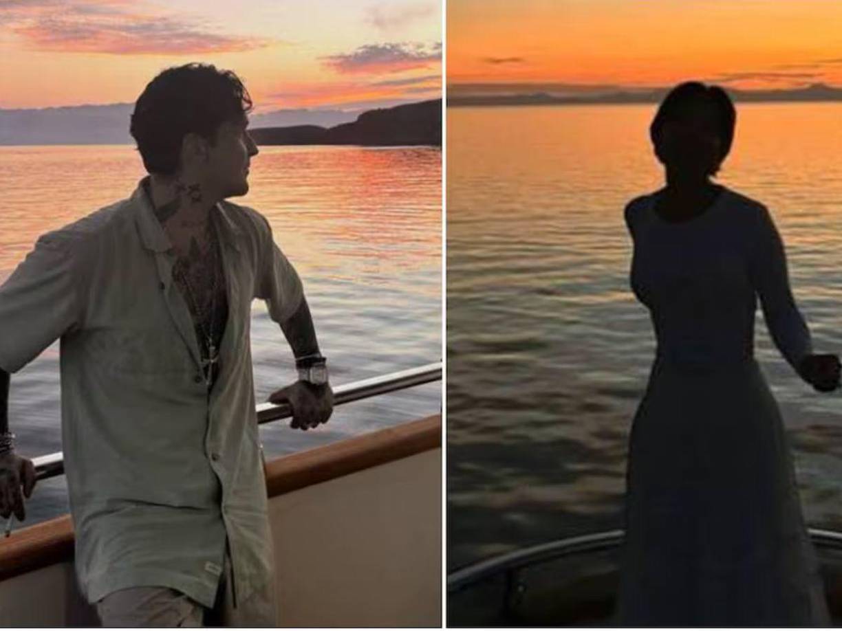 En el video, que se ha vuelto viral en redes sociales, se ve que los recién casados no pudieron esconderse aunque quisieron pasar desapercibidos en este momento tan íntimo.