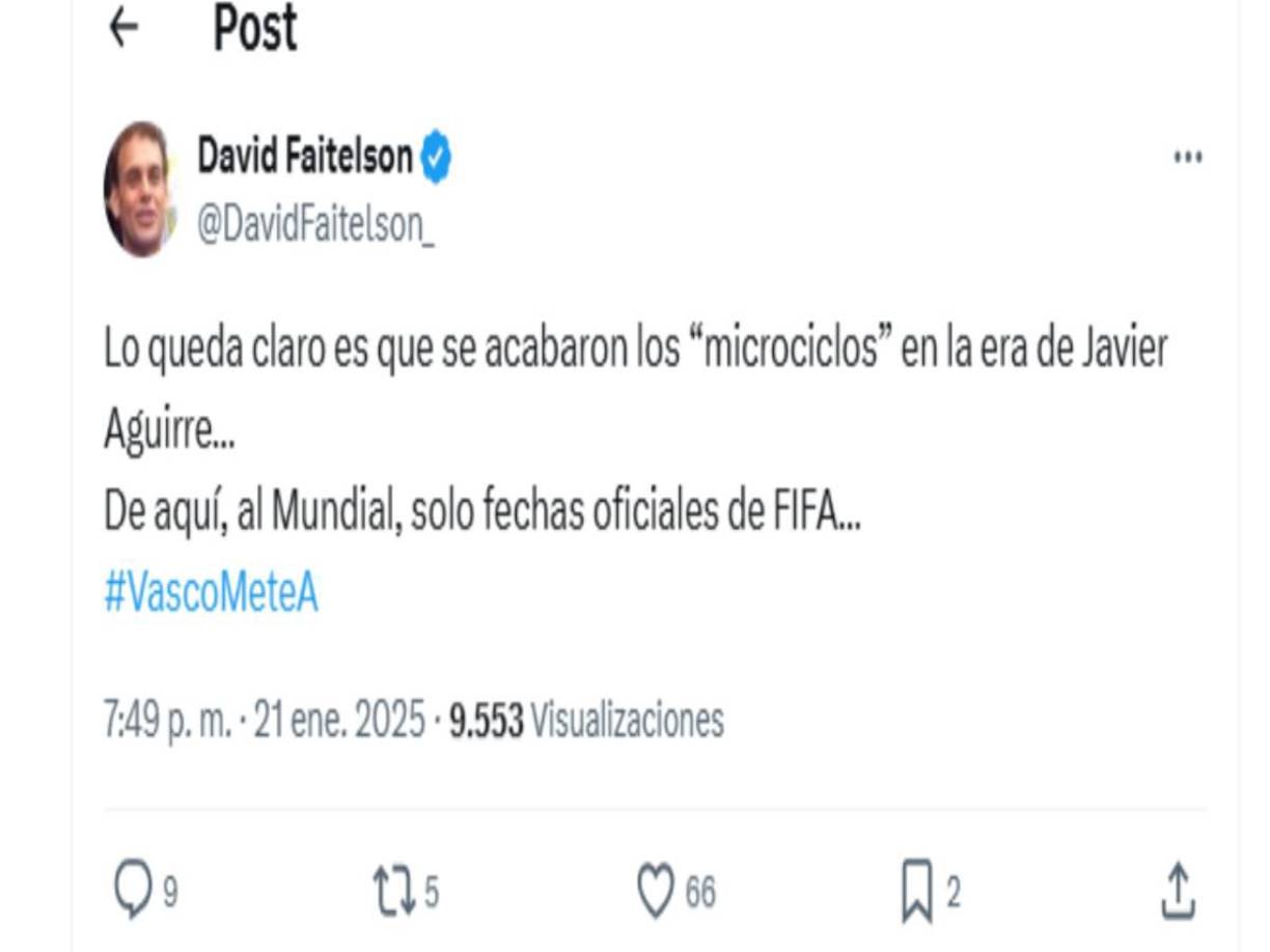 Otro de los comentarios de David Faitelson tras la caída de la selección mexicana ante River Plate.
