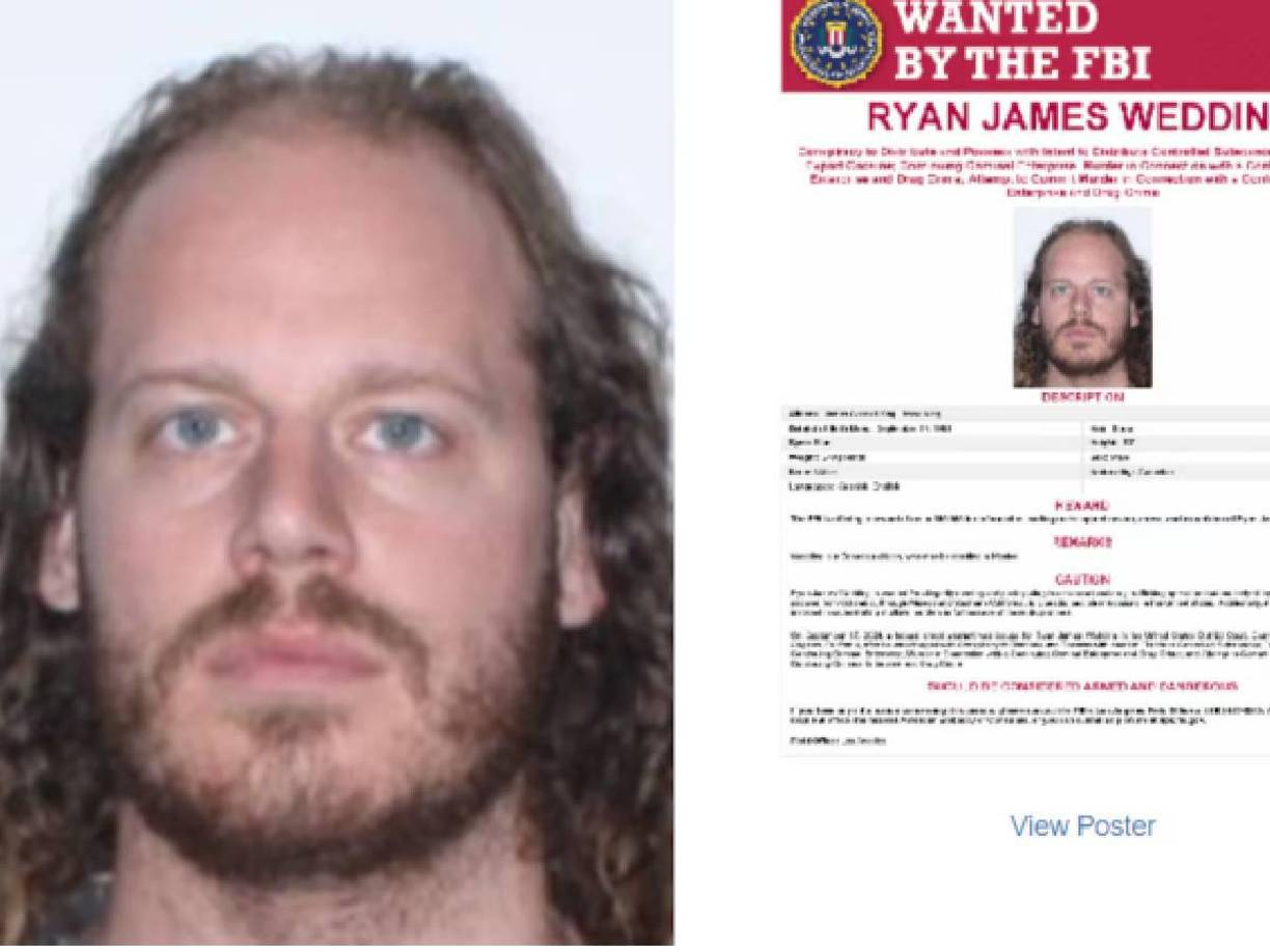 Wedding, cuyos alias incluyen ‘El Jefe’, ‘Gigante’ y ‘Enemigo Público’, se encuentra prófugo mientras que su segundo al mando, Andrew Clark, de 34 años y de nacionalidad canadiense, fue detenido en México. 