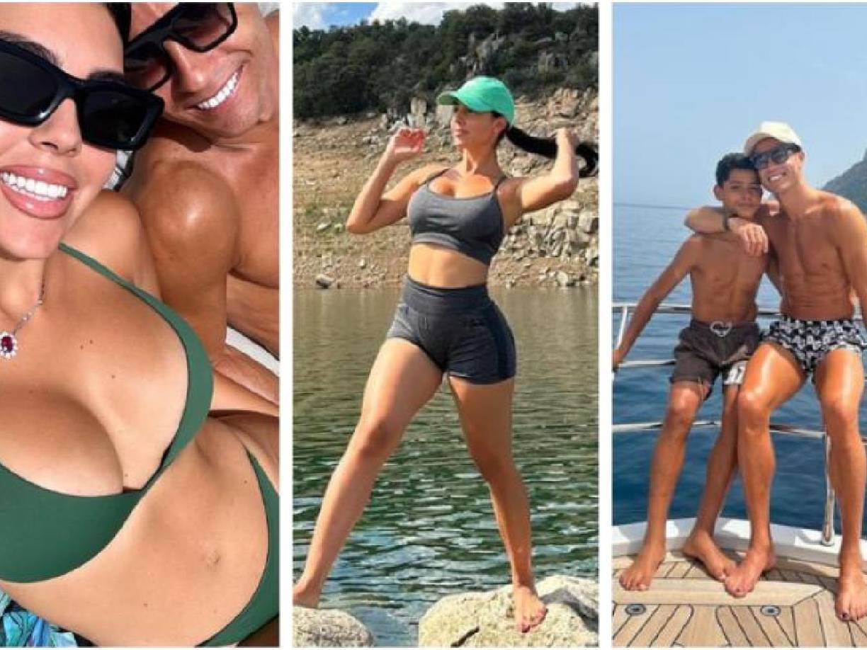 Georgina Rodríguez y Cristiano Ronaldo compartieron fotografías de sus vacaciones. La modelo encendió las redes.