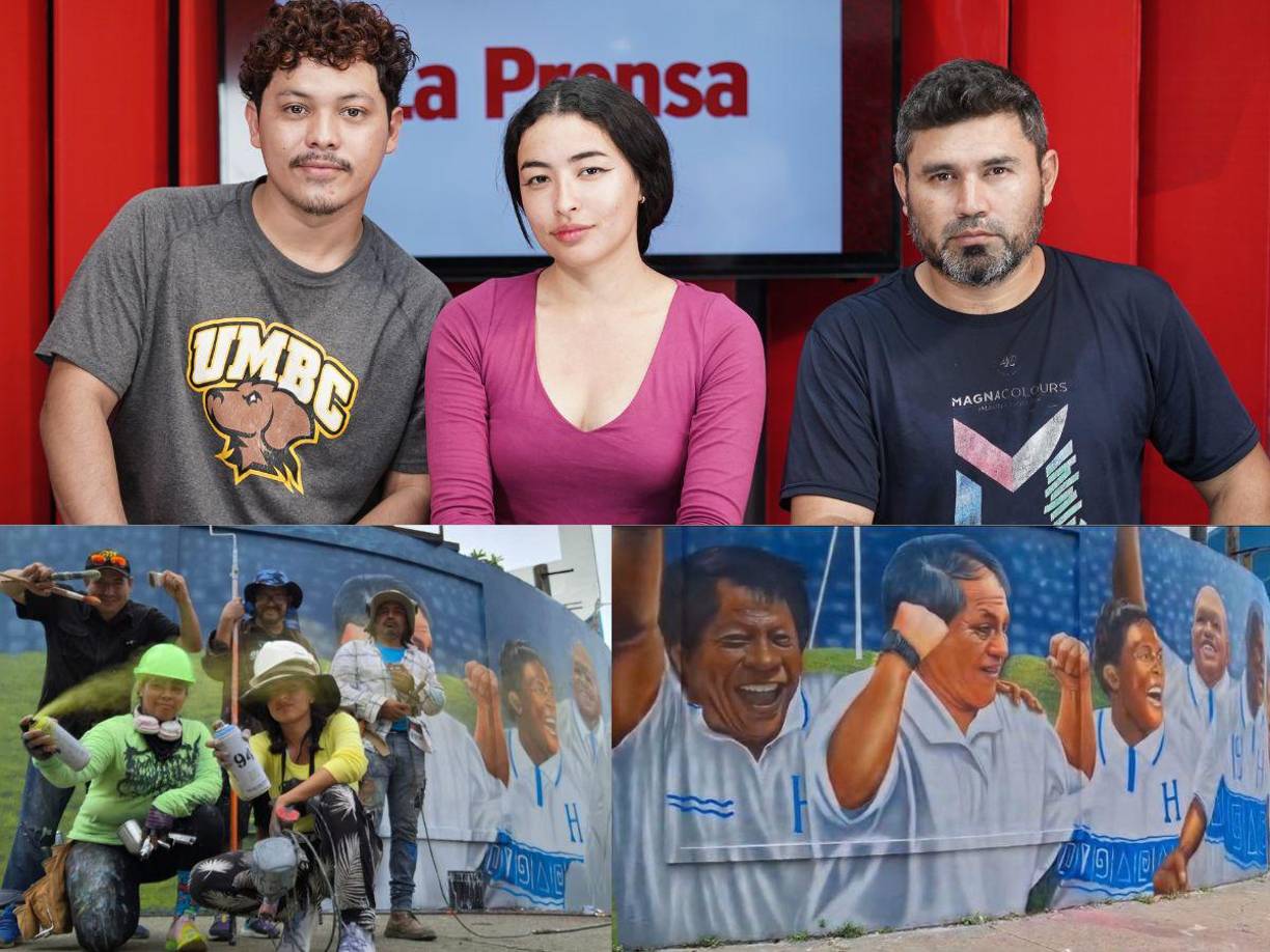 El estadio Francisco Morazán de San Pedro Sula luce de lujo tras los coloridos murales plasmados por un grupo de jóvenes artistas en sus paredes, mismas que arrastran arte e historia.