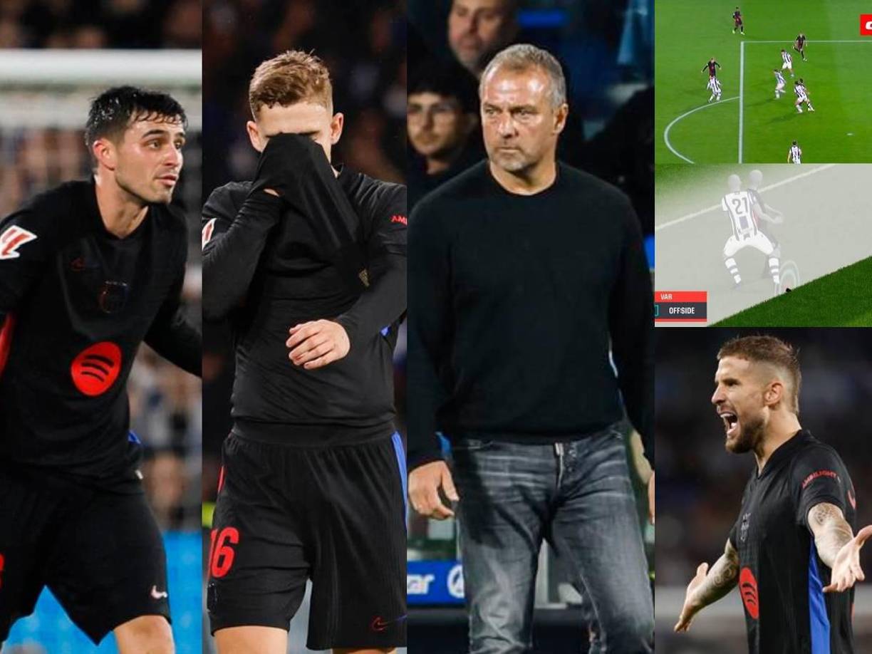 Las imágenes de la derrota del Barcelona ante la Real Sociedad en la jornada 13 de la Liga Española.