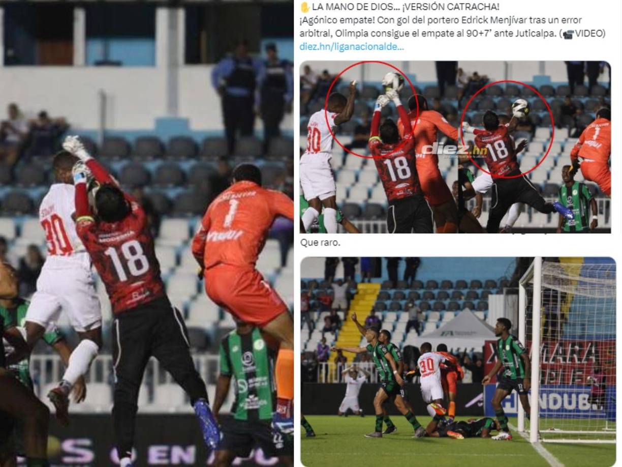 Los medios y periodistas reaccionaron tras polémica a favor del Olimpia en el último partido que le dio el empate ante Juticalpa FC. 