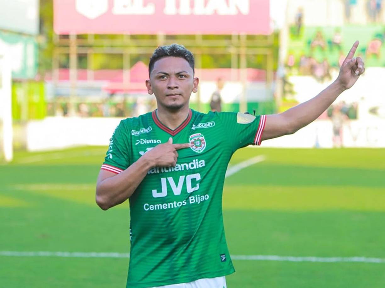 Alexy Vega está teniendo un gran torneo con el Marathón. En las últimas dos jornadas ha marcado tres goles.