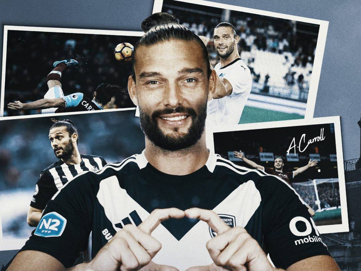  Andy Carroll, delantero inglés de 35 años de edad, fue anunciado como nuevo jugador del FC Girondins de Burdoes, exclub de Alberth Elis. El equipo de Francia ahora está en la cuarta división tras declararse en bancarrota.
