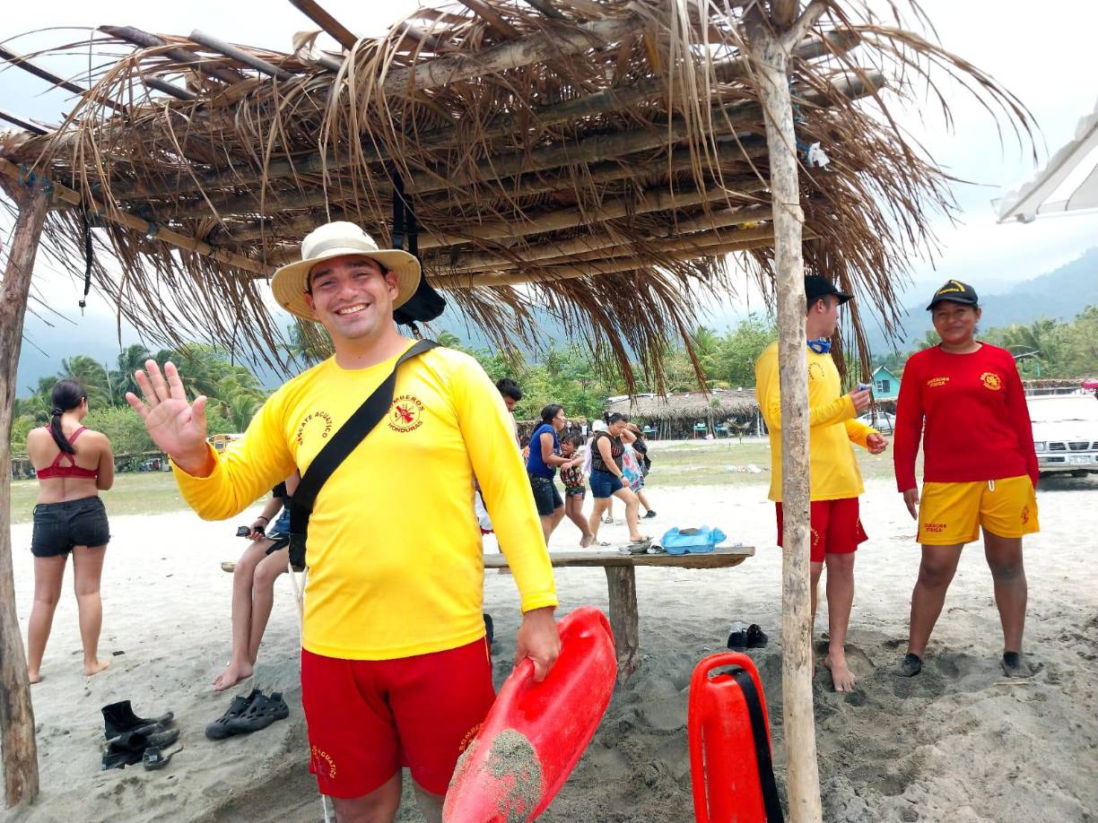 Los salvavidas tampoco podían faltar.