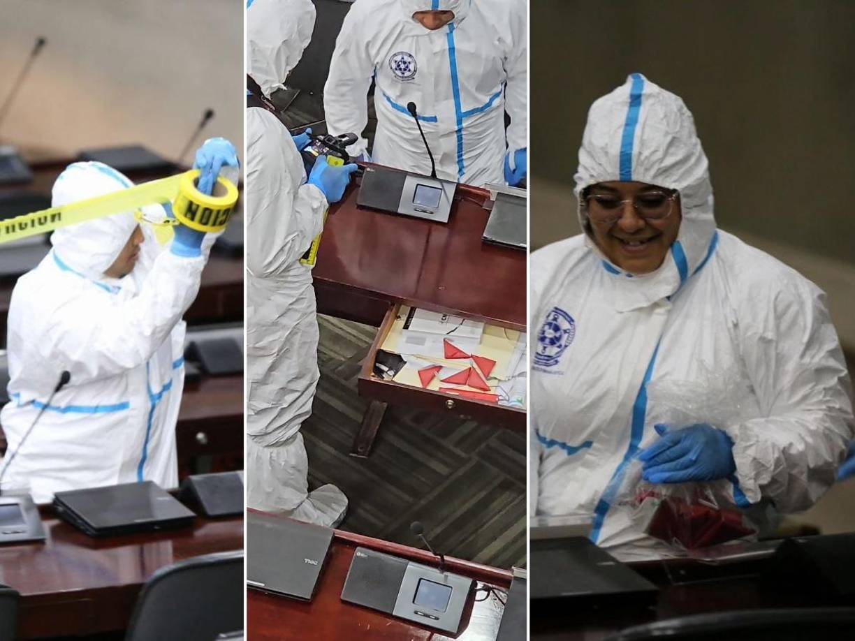 Agentes de la Dirección Policial de Investigación (DPI) se desplazaron este jueves hasta el Congreso Nacional de Honduras para llevar a cabo una minuciosa investigación tras recibir una denuncia sobre la posible presencia de artefactos explosivos en el Hemiciclo.