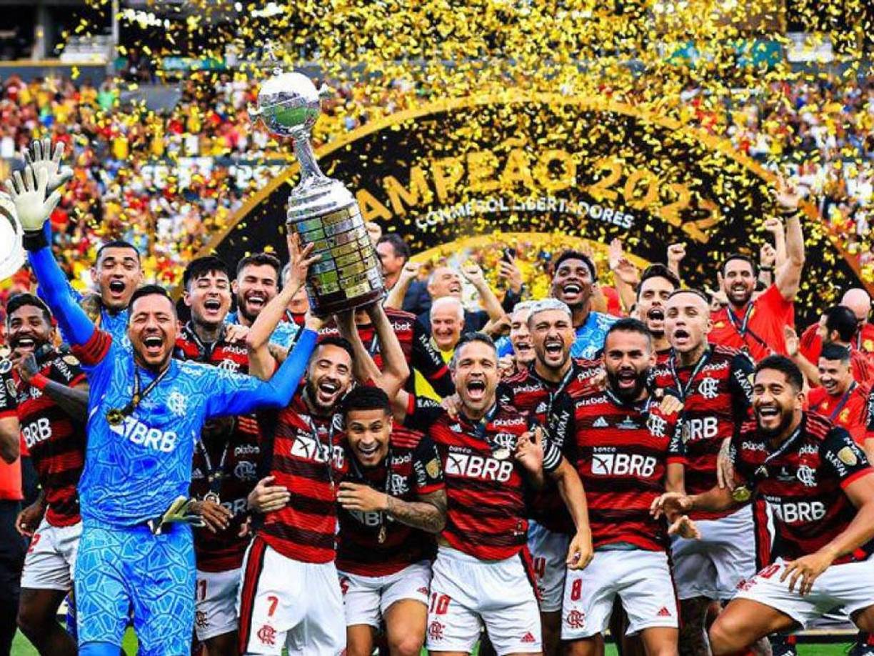 2. Flamengo - Equipo brasileño que conquistó en 2022 la Copa Libertadores.