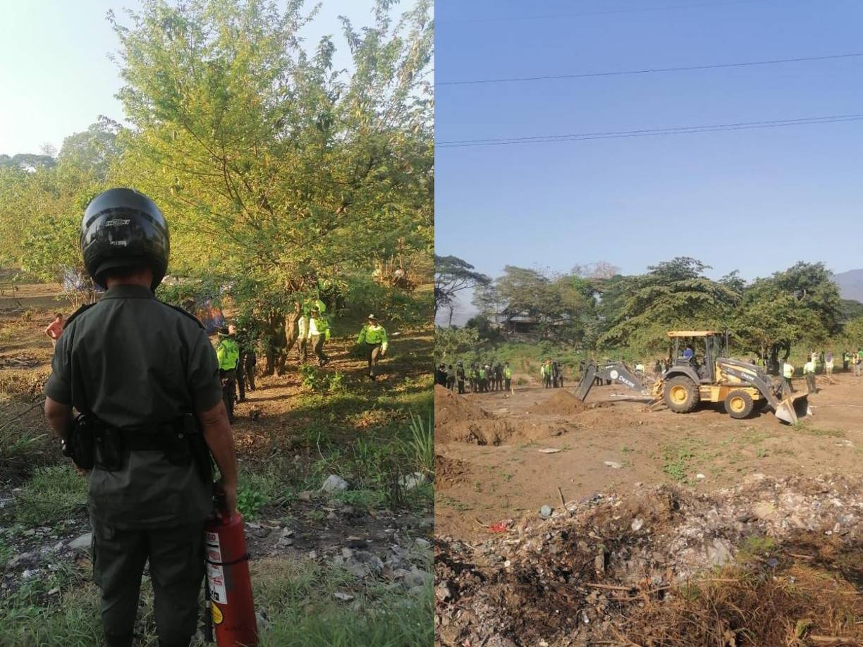 Por segunda vez en menos de un mes, la Policía Municipal procedió a desalojar a unas 10 familias que se encontraban en el sector de La Palizada en el tramo entre el Segundo Anillo Periférico hacia la Aldea El Carmen.