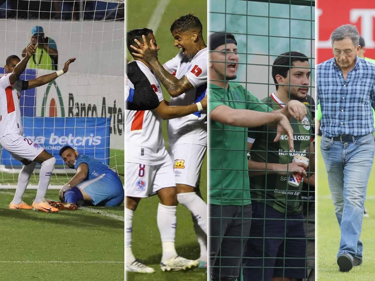 Las imágenes que dejó el cierre de la décima jornada del Torneo Apertura 2023 con otra goleada del Olimpia y dolorosa derrota de Marathón que deja en la cuerda floja a Salomón Nazar.