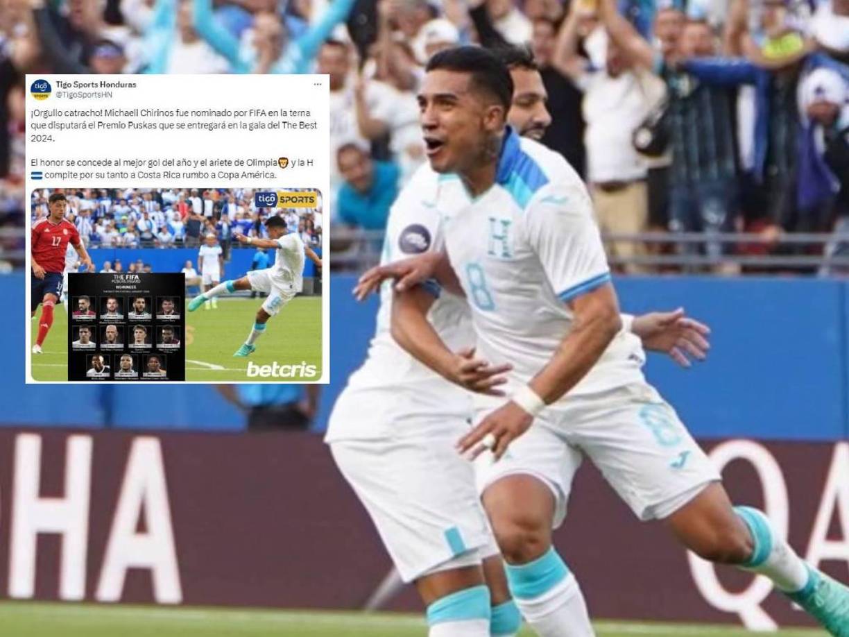 Muchos medios destacaron la noticia de que Chirinos fuese nominado al premio Puskás.