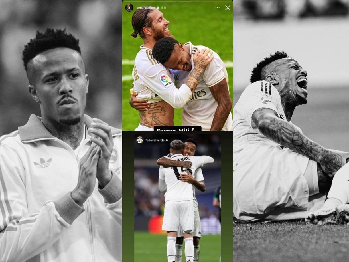 Los mensajes de los jugadores del Real Madrid a Militao tras su grave lesión. Sergio Ramos, Marcelo y Joselu también se pronunciaron.