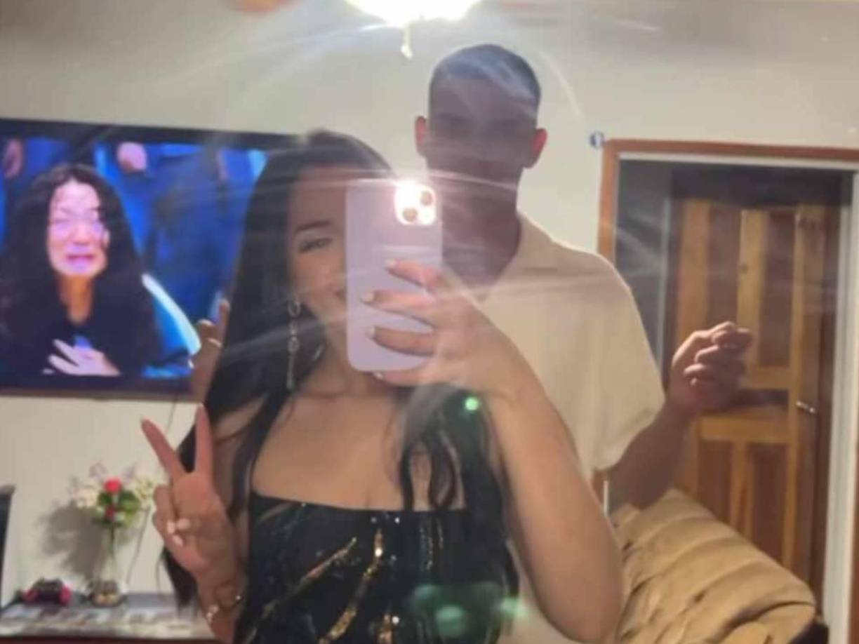 Kervin Arriaga, volante hondureño del Partizán de Belgrado, junto a su esposa Daniella Zavala.