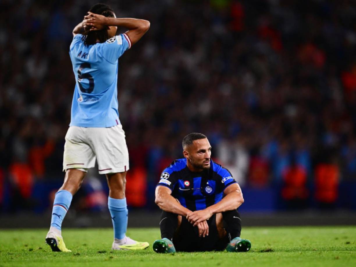 Dolorosas imágenes del Inter tras perder la final de la Champions