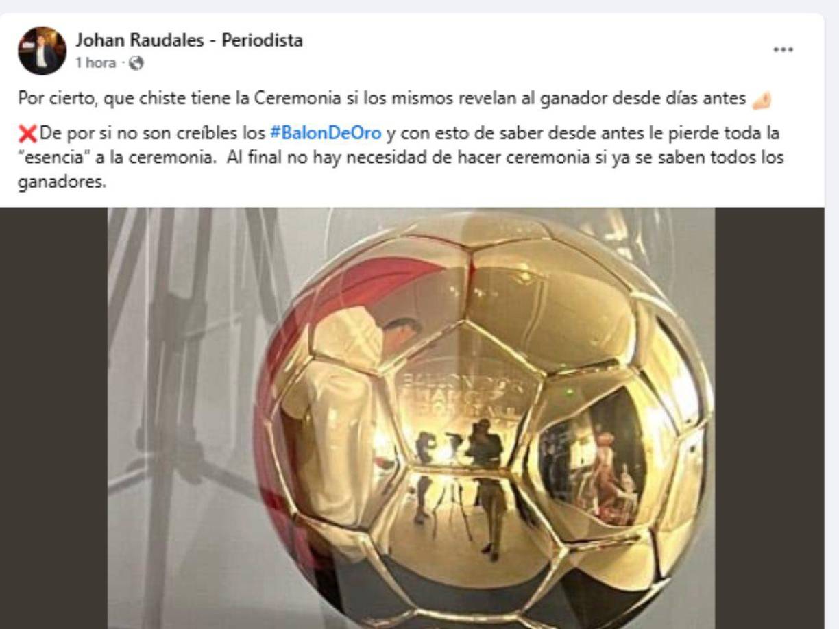 Johan Raudales dejó su mensaje. 