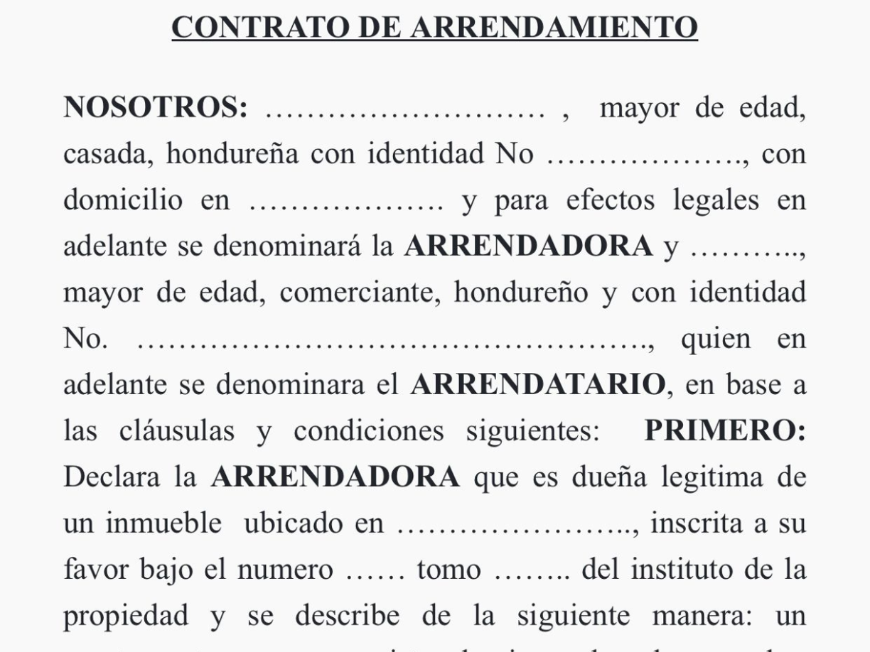 6. Copia del Contrato de Arrendamiento si alquila firmado por el Arrendador y el Arrendatario (Propietario, Representante Legal, Gerente General, Socio).