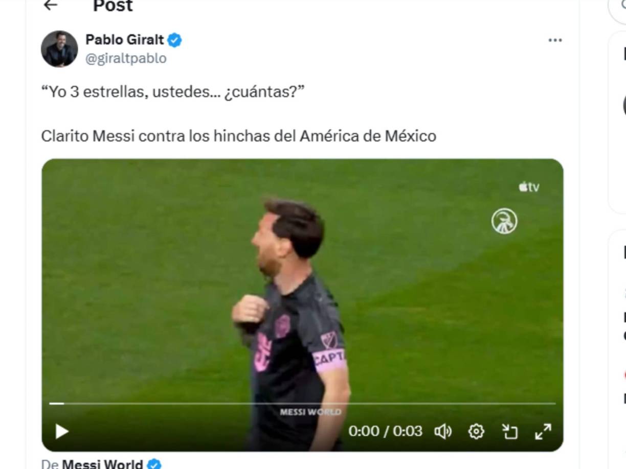 Prensa argentina compartió la información de la burla de Messi a los mexicanos. 
