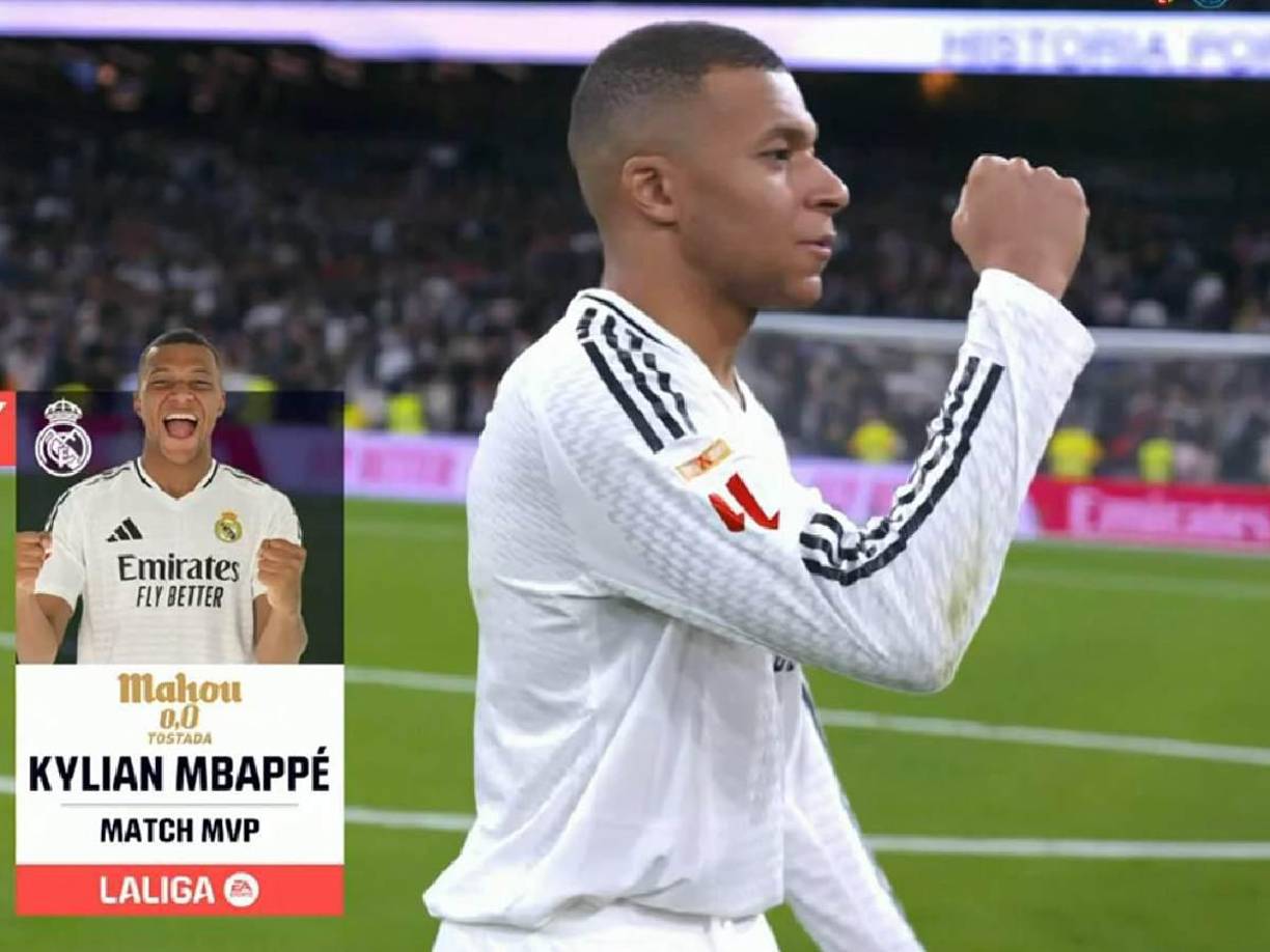 Mbappé fue elegido como el MVP del partido tras su golazo y asistencia en el triunfo del Real Madrid.