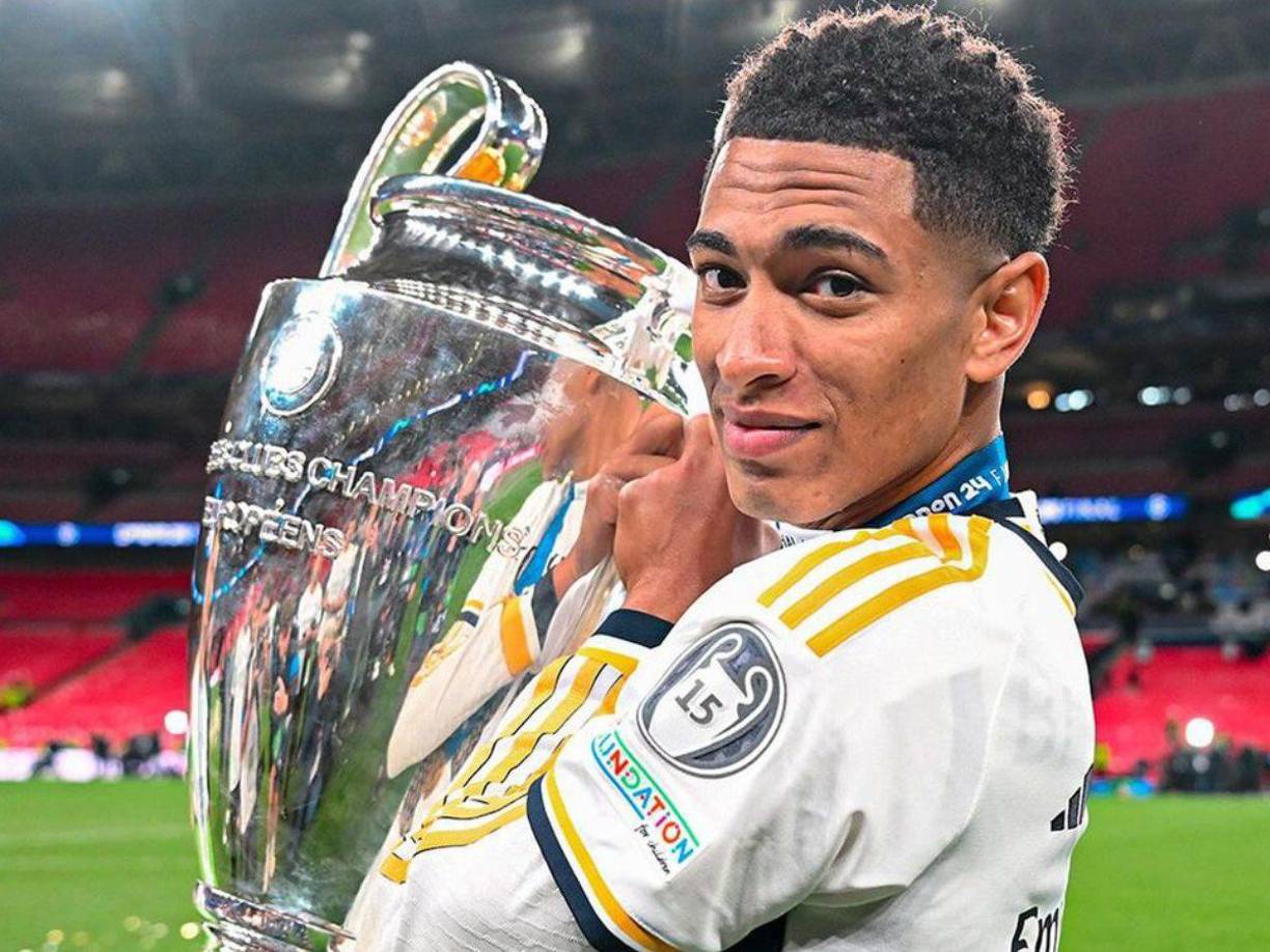 Jude Bellingham celebró por todo lo alto su primera Champions League.