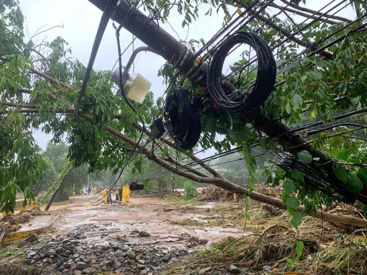 La tormenta tropical Sara está causando estragos en el departamento de Colón, región oriental de Honduras. 