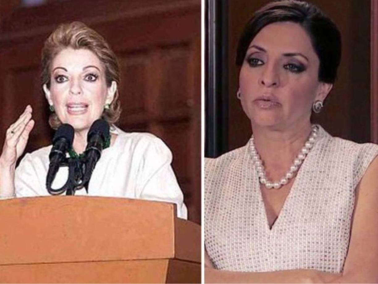 Marta María Sahagún Jiménez era Mirta ‘Mirtita’ Saavedra, y quien diera vida a ese personaje fue Verónica Falcon. Ella es una política mexicana, es la esposa de Vicente Fox, expresidente de México, y dirigente de la fundación Vamos México.