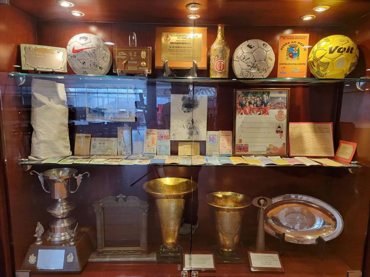 Así es el histórico y bonito museo del club mexicano Toluca en el estadio Nemesio Diez.