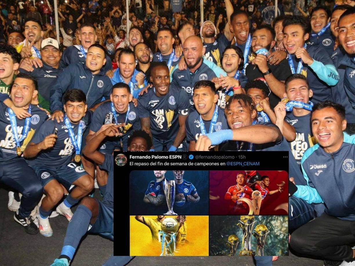 Fernando Palomo, periodista de ESPN compartió los campeones centroamericanos del Apertura 2024.