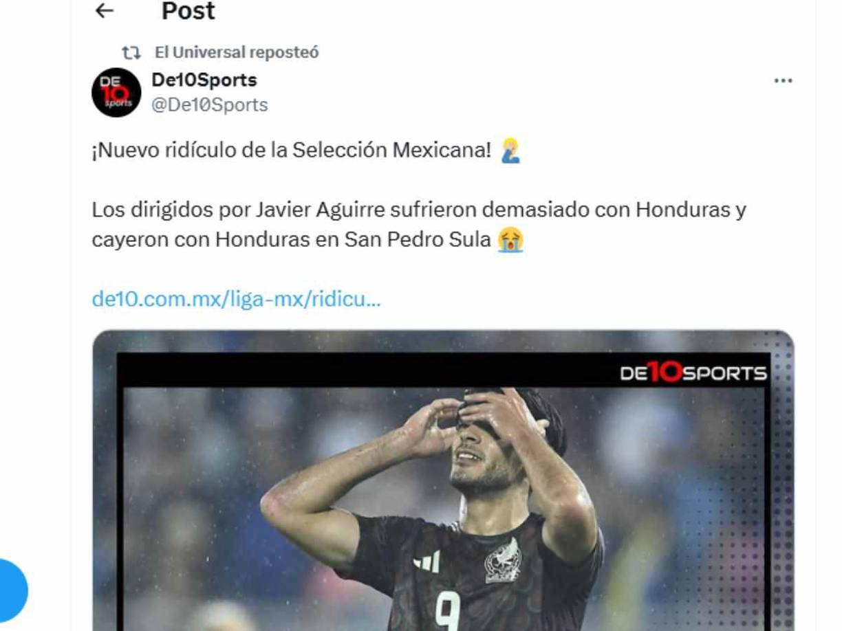 ”Nuevo ridículo de la selección mexicana”. 