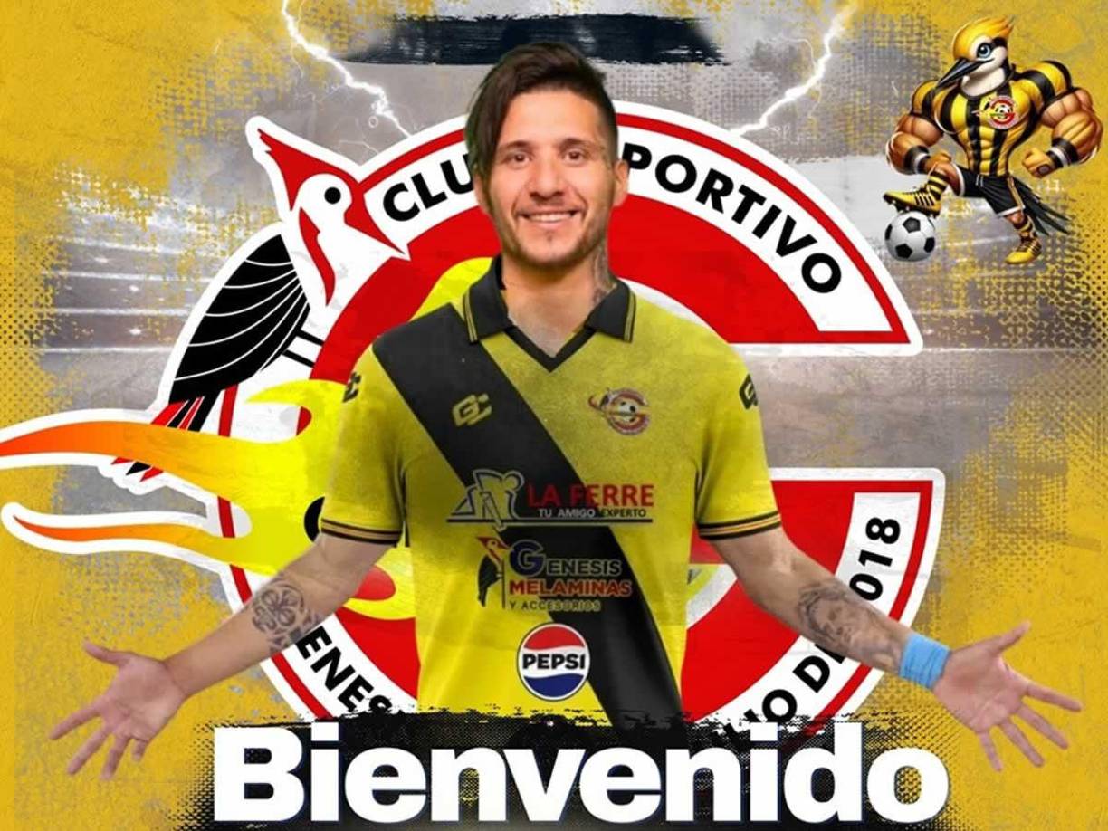 Alan Murialdo - A pesar de ser anunciado oficialmente por Génesis, el delantero argentino finalmente no llegará al club de Comayagua. El motivo es que se había puesto la vacuna de la fiebre amarilla y está luego de colocar debe esperar unos 10 días para poder viajar. En Génesis dijeron que no había tiempo para esperar.