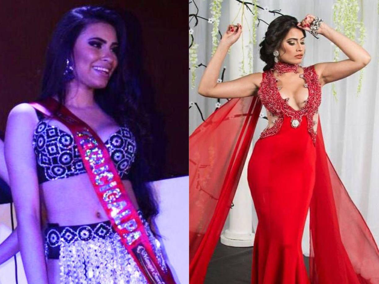 La controversial presentadora de televisión tuvo su faceta como reina de belleza. 