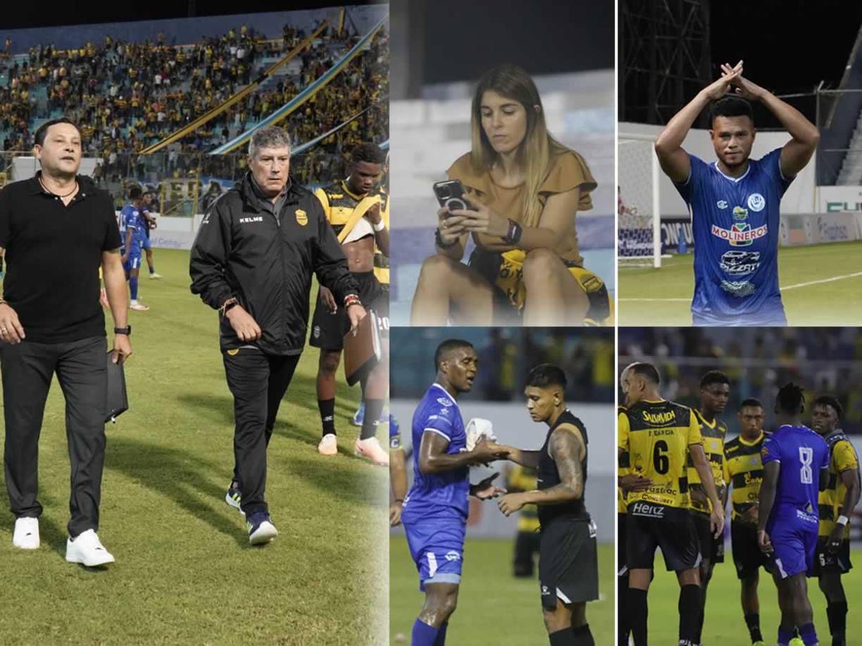 Real España cedió su primer empate en el Torneo Apertura 2024 (1-1) contra el Victoria por la octava jornada en el estadio Morazán, donde una gigantesca manta de los aficionados aurinegros sorprendió. Acá las imágenes del partido.