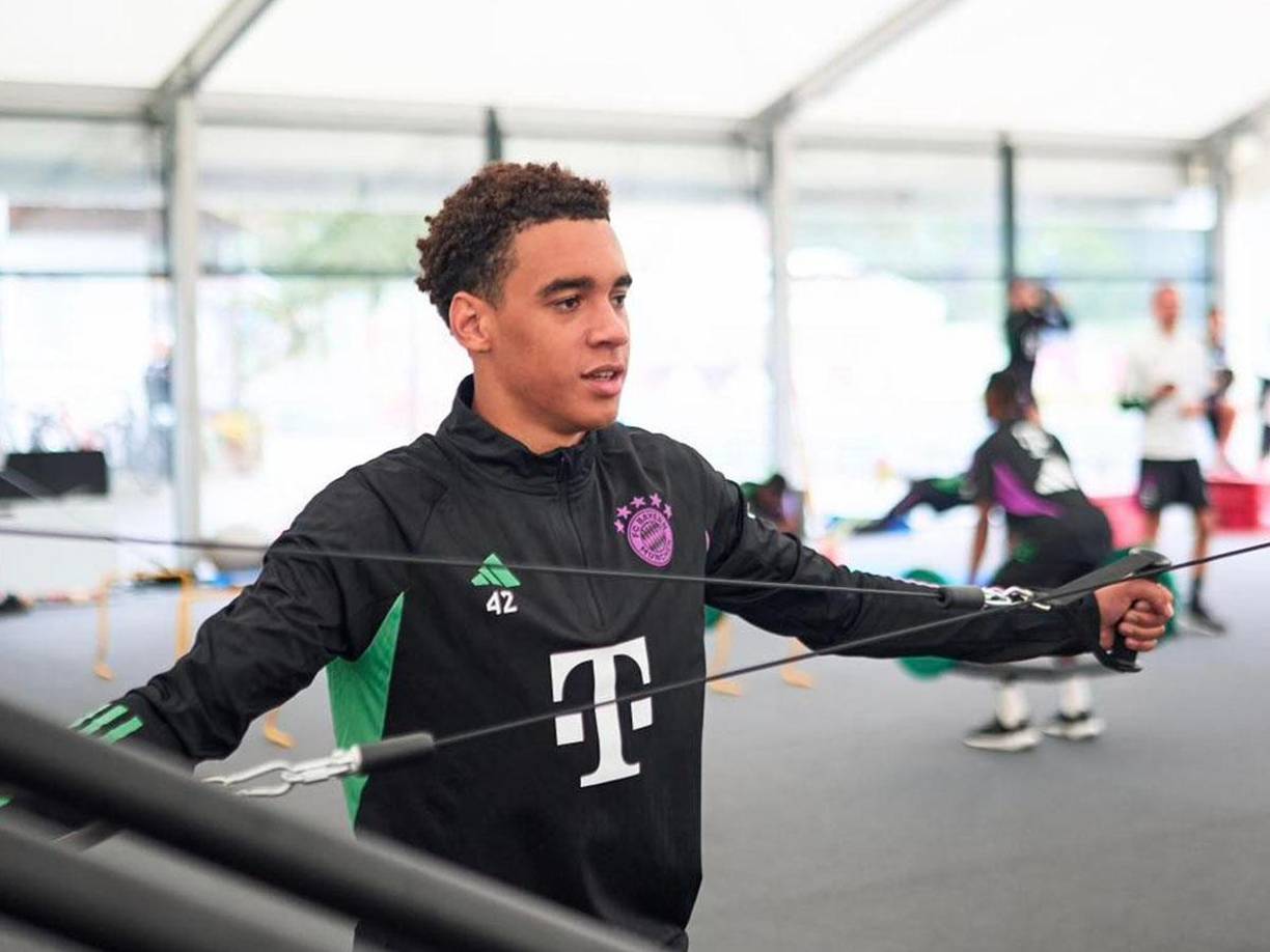 12 Jamal Musiala: Extremo ofensivo del Bayern Múnic.