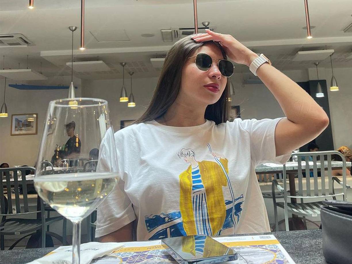 La novia de Luis Palma estuvo unos días por Roma, Italia. 